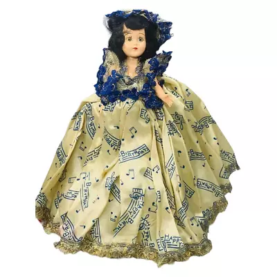 Vintage 1950's A&H Happy Birthday Marcie Doll Blue Print Dress • $29.99