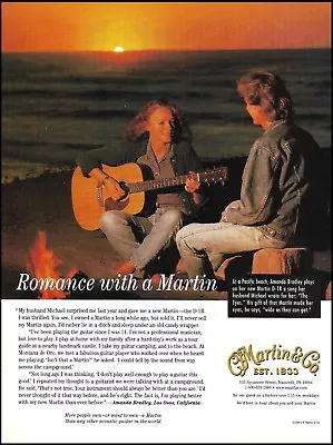 Martin D-1R Acoustic Guitar 1998 Ad 8 X 11 Advertisement Print Amanda Bradley • $4