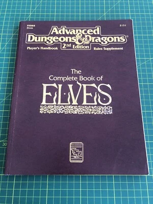 $89.95 • Buy AD&D Complete Book Of Elves - Dungeons & Dragons TSR2131 - Paperback (1992)