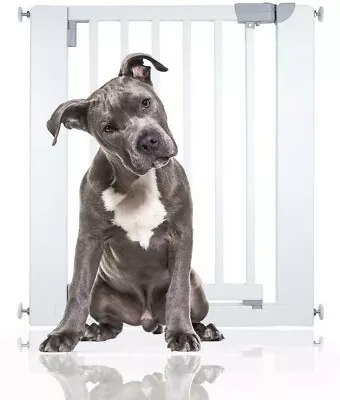 £29.95 • Buy Wooden Pressure Fit Dog Gate, White 74cm - 81cm Premium Pet Gate By Bettacare
