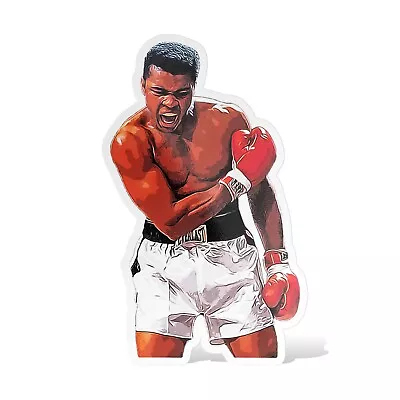 Muhammad Ali Boxing Glossy Sticker Vinyl Laminate Self Adhesive UV Protection • $4.53