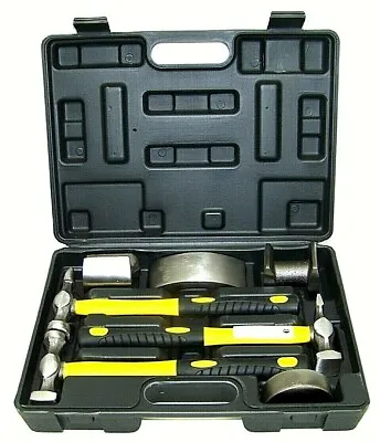 7 Pc Auto Body Fender Repair Dent Truck  Kit Hammers Dollies Professional Tools  • $44.99