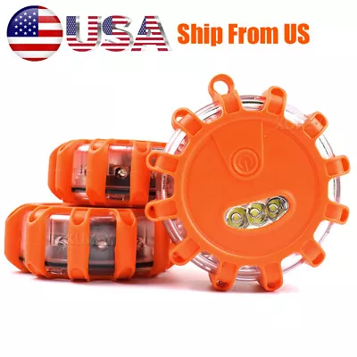 Flare Emergency Road Disc Safety LED Light Flashing Roadside Beacon Warning Lite • $24.99