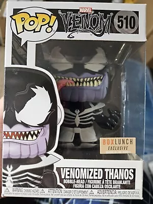 Funko POP! Marvel Venom Venomized Thanos Glows In The Dark Box Lunch Exclusive • £20