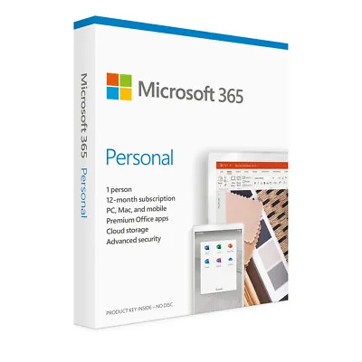 Microsoft Office 365 Personal ONE YEAR Subscription Of Latest MS OFFICE • $50.95