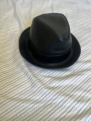 Mcm Leather Fedora Hat • $130