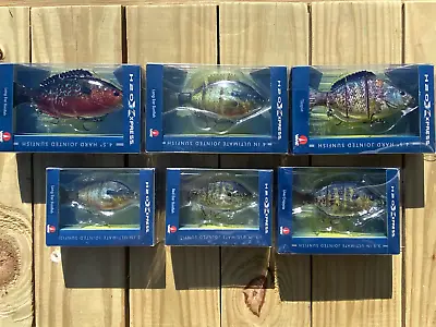 Lot Of 6 New H2O Xpress Fishing Lures Jointed Tilapia Crappie Sunfish Red Ear • $17.99