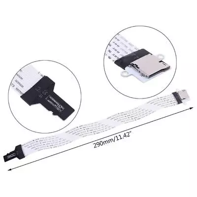 TF Micro TF-SD Card Male To Female Extension Cable Soft Flat FPC Cable Extender • £5.06