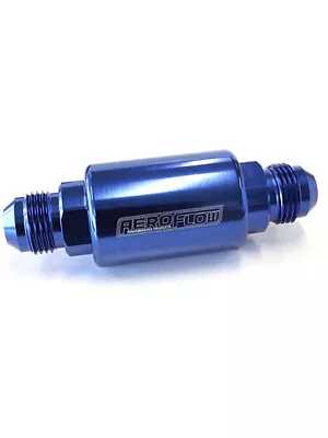 Aeroflow Billet Fuel Filter -8AN 40 Micron 1.25 X 3 L Blue ( AF66- (AF66-2053) • $48.07