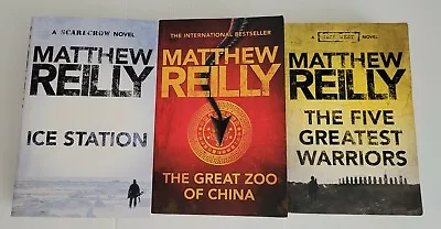 3 X Matthew Reilly Books/Novels Crime Thriller Paperback Bundle Lot • $26.95