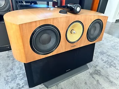 Bowers & Wilkins B&W HTM2 Diamond Center Channel Speaker + Original FS-HTM Stand • $2500