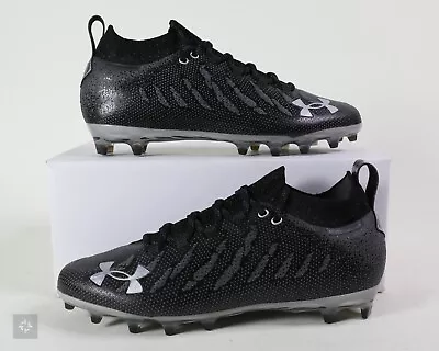 NEW Under Armour Spotlight Lux MC Black Cleats (3022654-001) Men's Size 9-10.5 • $114.99