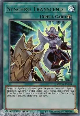 DUOV-EN041 Synchro Transcend Ultra Rare 1st Edition Mint YuGiOh Card • £0.99