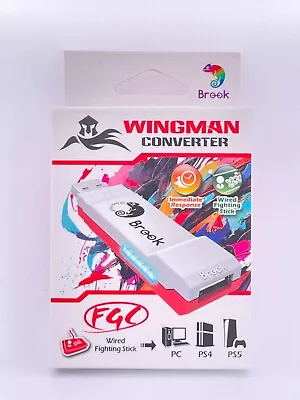 Brook Wingman FGC Arcade Joystick Converter For PS5 Fighting Games SF6 *IN HAND* • $49.99