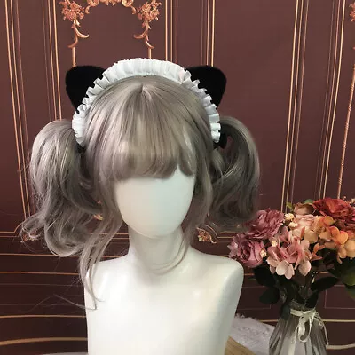 1PC Women Girl Cat Maid Headband Ruffled Lolita Hair Hoop Cute Head Accessories • $11.50