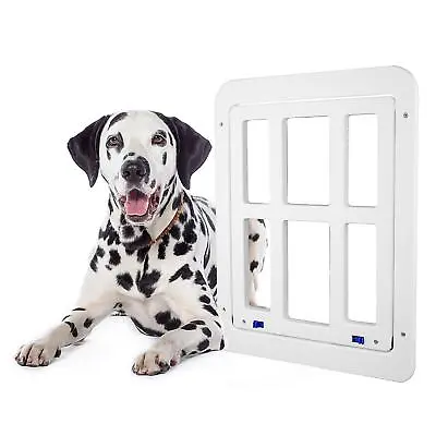 £29.76 • Buy Dog Cat Door Frame Flap Door With Locking Function Easy Install For Puppy Glass