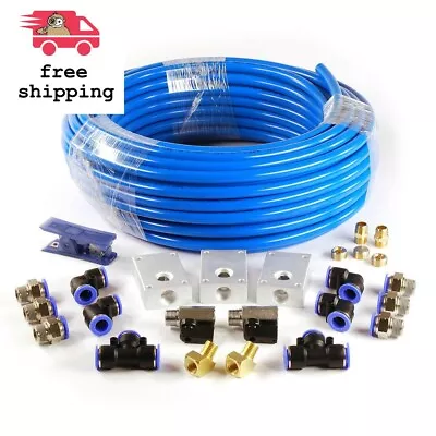 26-Pcs Garage Shop Compressed Air Line Kit Rapid Fit Complete System 100ft X1/2  • $103.70