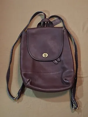 Vintage COACH 9791 Brown Leather Backpack Bag • $99