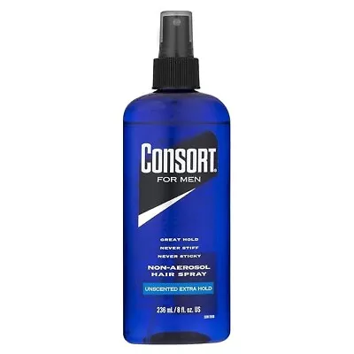 Consort Hair Spray For Men Extra Hold Unscented Non-Aerosol 8 Oz • $14