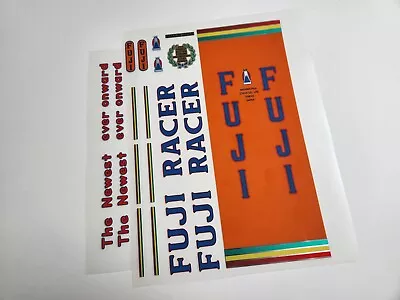 Bicycle Sticker Decal Set Fits Vintage Fuji Racer - The Newest - 19 Piece Set • $60