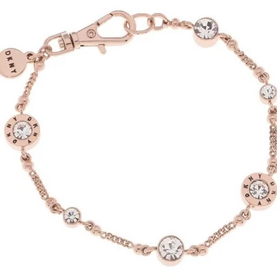 £45 • Buy DKNY Rose Gold  And Crystal Bracelet Brand New Designer Ladies Girls Bracelet