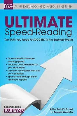 $13.91 • Buy Ultimate Speed Reading By Bell, Arthur; Wechsler, H. Bernard