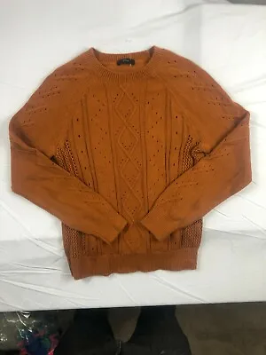 J Crew Womens Copper Orange Brown Crewneck Sweater Sweatshirt NEW • $20.39