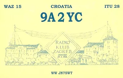 £2.89 • Buy 1 X QSL Card Radio Croatia 9A2YC Zagreb 2004 ≠ T050