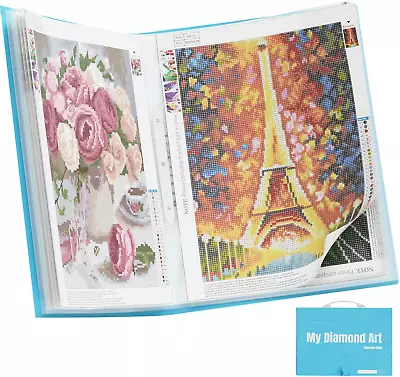 ARTDOT A3 Storage Book For Diamond Painting Kits Diamond Art Portfolio Folder • £18.64