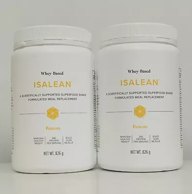 Isagenix Isalean Banana Whey Based Shake 826gx2 Weight Loss Meal  Exp.03/24 • $125.95