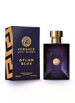 Versace Pour Homme Dylan Blue For Men 3.4 Oz Perfumed Deodorant Spray • $62.21