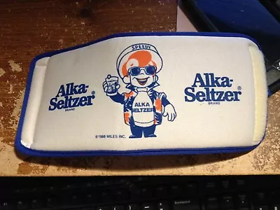 Vintage Alka-Seltzer Can Koozie 1988 Speedy Promo Coozie Wrap Excellent  • $8.89