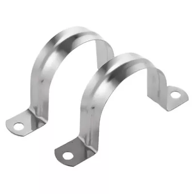 2 Stainless Steel U-shaped Pipe Clamps Half Pipe For Pipe Fittings Pipe8271 • $13.19