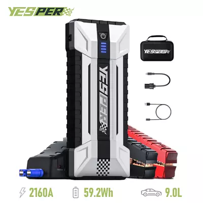 YESPER 2160Amp USB Car Jump Starter Pack Booster Battery Charger Power Bank UK • £74.99