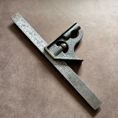 Vintage Rabone Chesterman 12  Combination Square Level Metal Rule England • $22.67