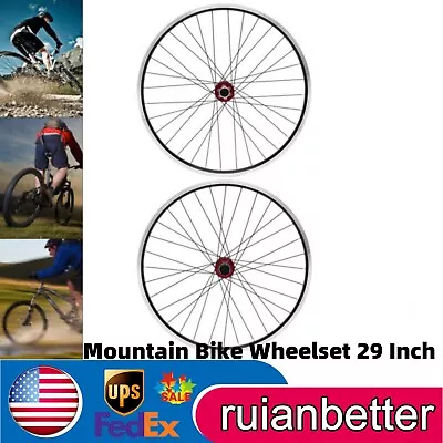 29'' Mountain Bike Wheel Set Disc Brake MTB Wheels Set Front & Rear Hub Rim • $100