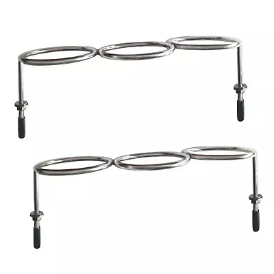 2X Boat 3 Ring Stainless Steel Cup Holder Drinking Marine Yacht Fishing Polished • $37.75