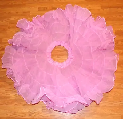 VTG Pink Crinoline Petticoat Partners Please Malco Modes Square Dance Skirt M • $49.99