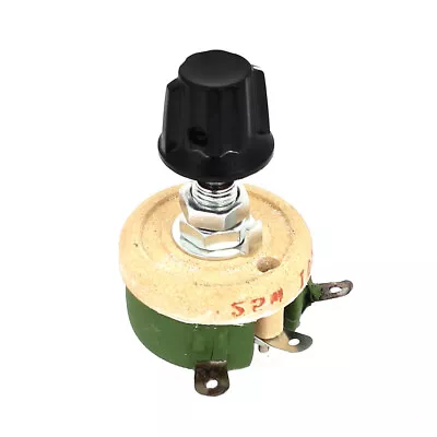 25W 100Ohm Round Ceramic Wirewound Potentiometer Adjustable Resistor Rheostat • $17.77