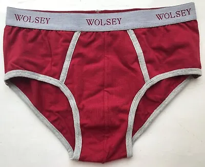 £12 • Buy Wolsey Men's Low Rise Brief - Red - X-Large - U333-RED