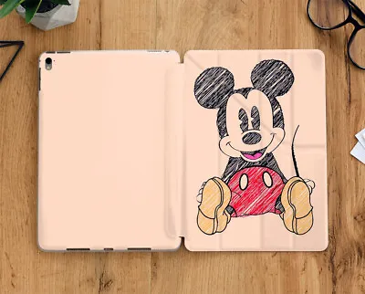 Hand Drawn Mickey Mouse IPad Case With Display Screen For All IPad Models • $25.99