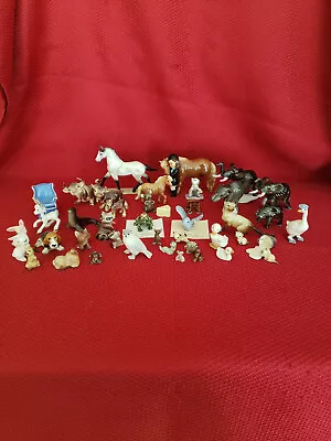 Lot Of 41 Hagen Renaker Miniature Figurines - Horse Dog Cow Seal Cats Mice • $13.50