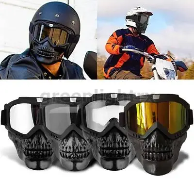 Modular Motorcycle Face Mask Goggles Motocross ATV MX Off Road Eyewear Glasses • $12.99