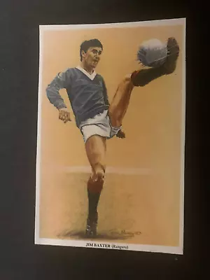 Jim Baxter Rangers Football Card Caricature Senga Murray 1990 • £1.99