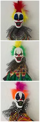 Halloween Scary Animated Clown Party Prop Lights Up Moves Sound Decoration 1.25m • £29.95