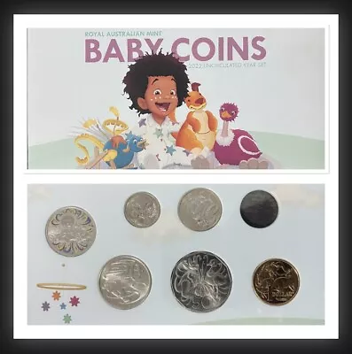 2022  Baby Coins Uncirculated 5 Coin Set Royal Australian Mint ( NO $2 COIN ) • $44