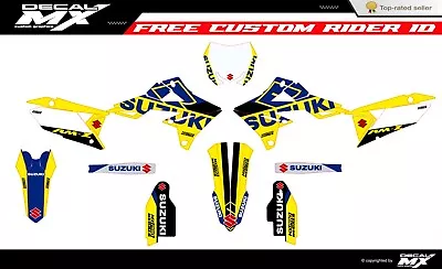 Fits Suzuki RMZ 250 2019 To 2024 RMZ450 2018 To 2024 Graphic Kit Decals Stickers • $128.24