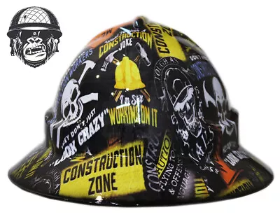 Custom Hydrographic Safety Hard Hat CONSTRUCTION PRO CHOICE WIDE BRIM • $85