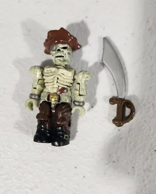 Pyrates Pirates Of The Caribbean Mega Blok Minifigure Skeleton Captain  • $21.99