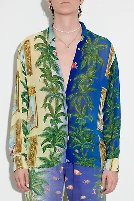 Versace Jeans Couture Ocean Print Shirt • $400